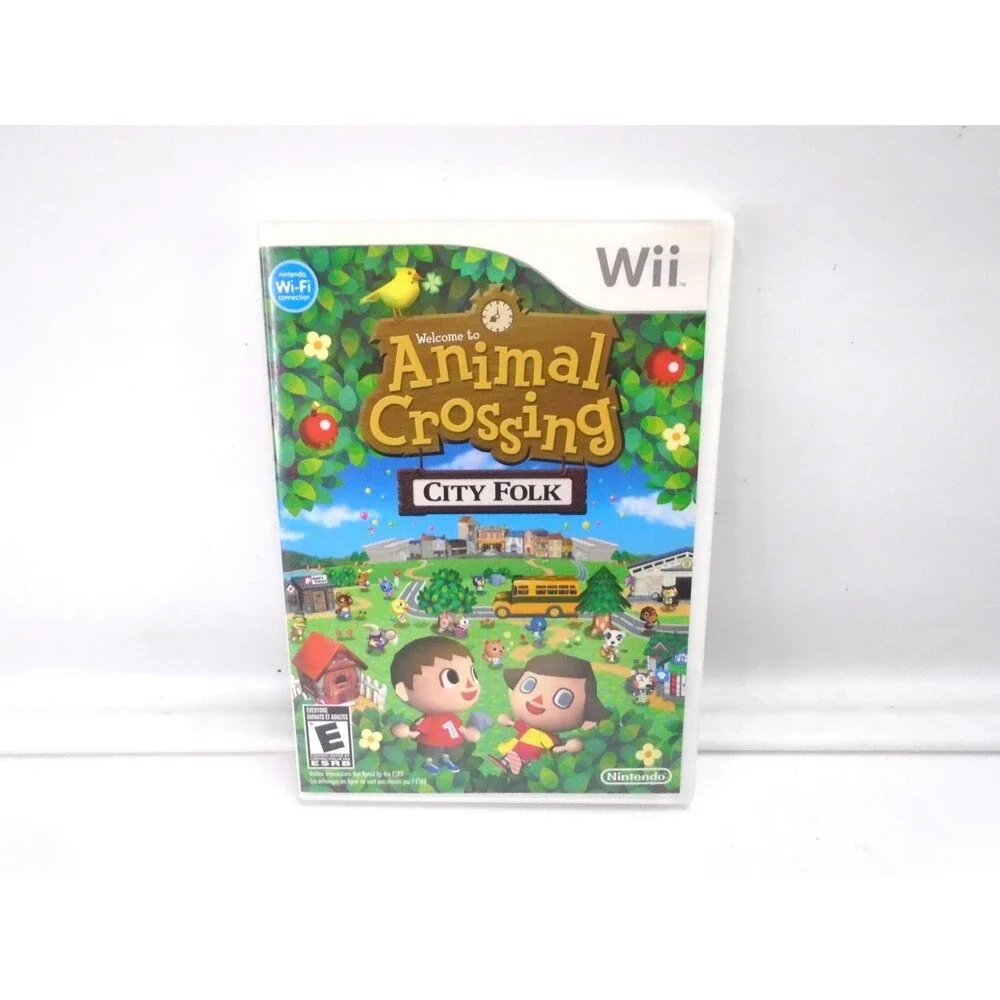 Animal Crossing City Folk Nintendo Wii CIB Complete Authentic Tested and working
